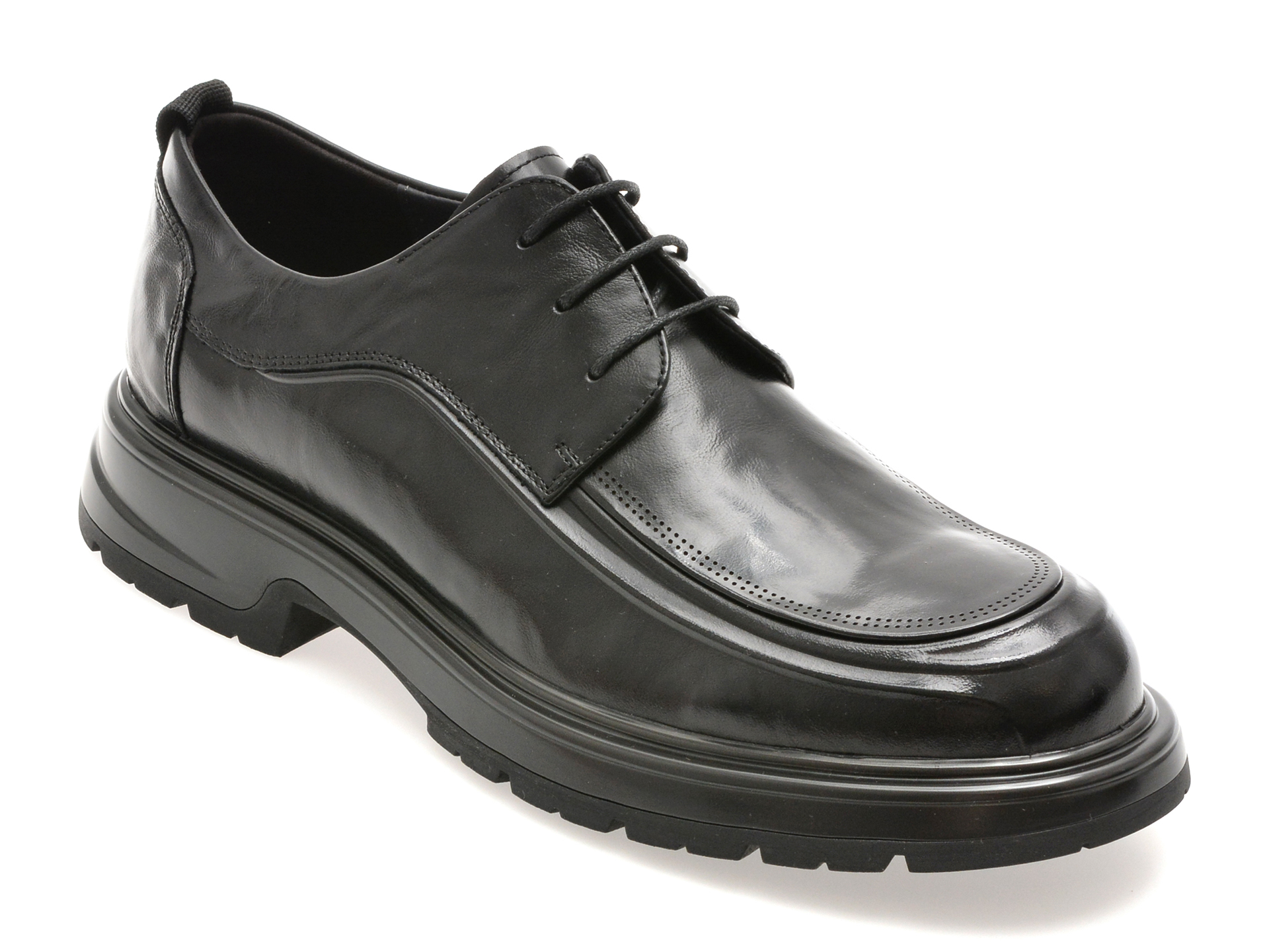 Pantofi GRYXX negri, 51636, din piele naturala