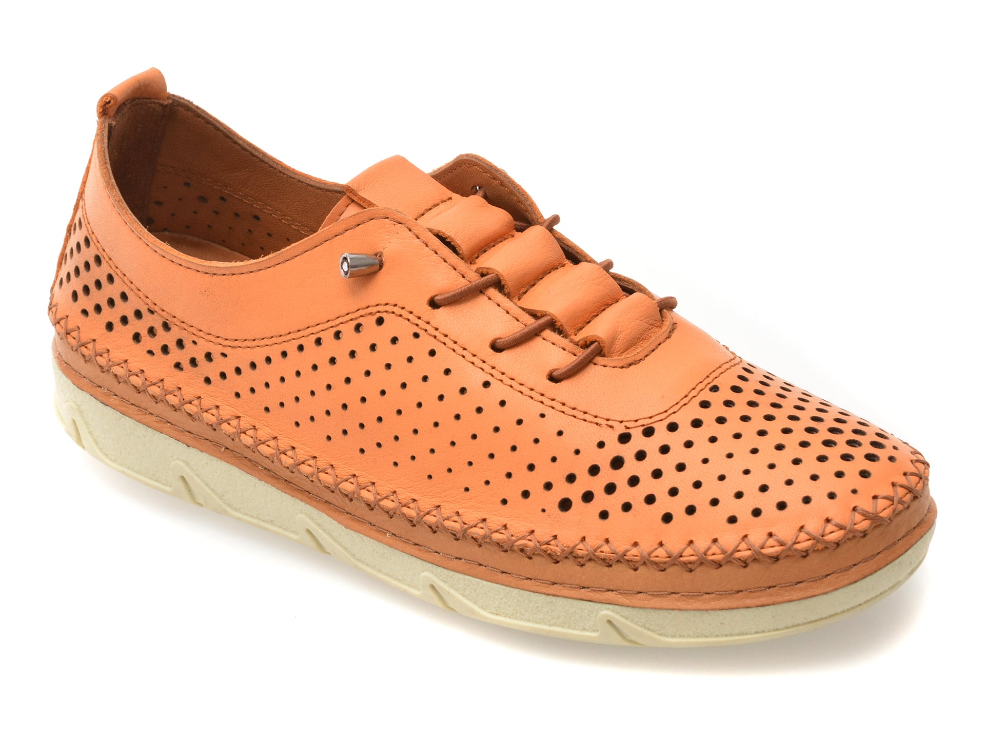 Pantofi GRYXX portocalii, PM2311, din piele naturala