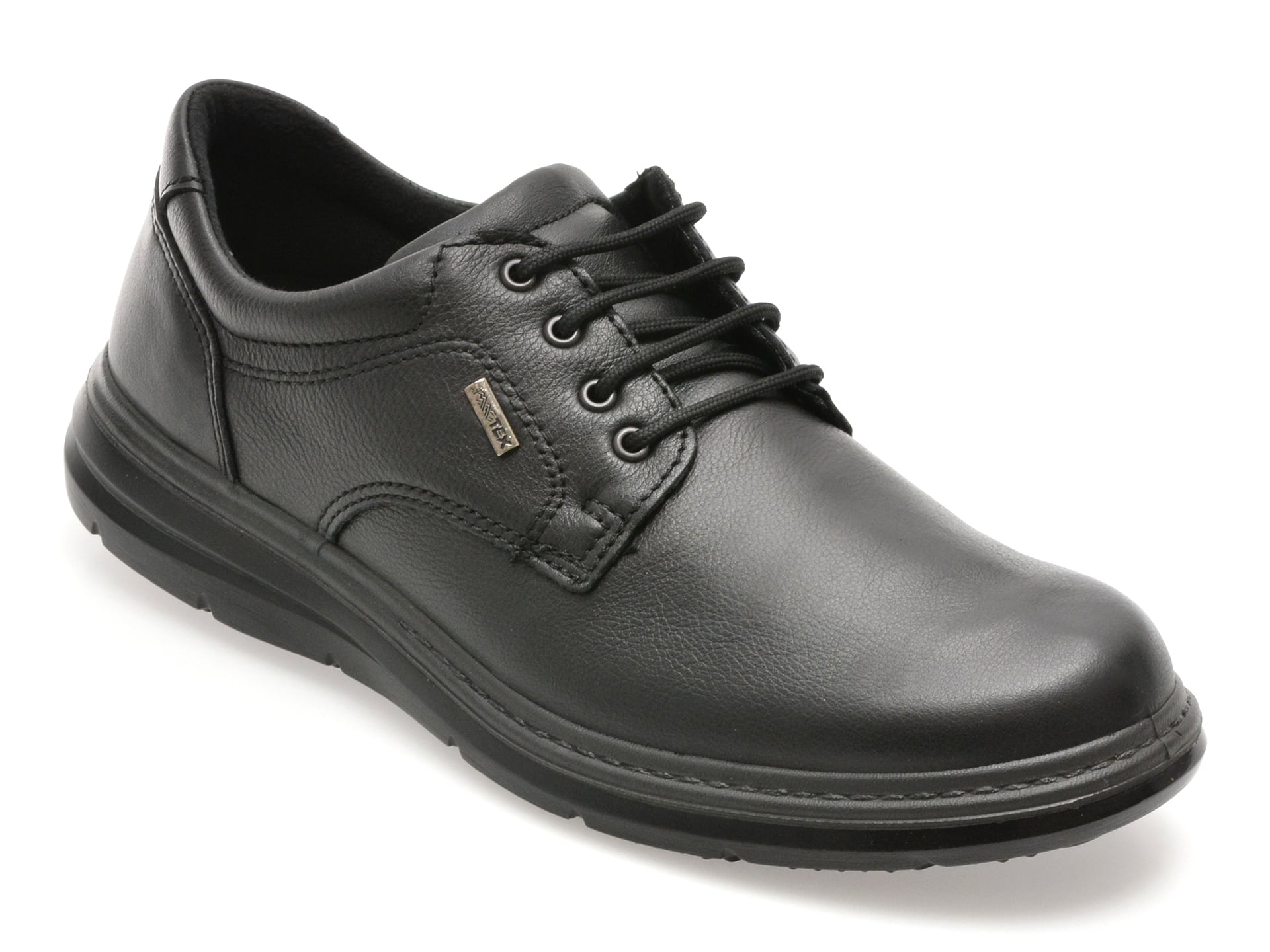 Pantofi IMAC negri, 851308, din piele naturala