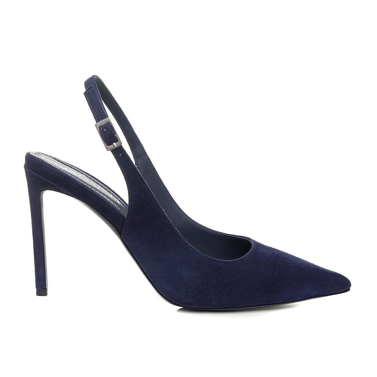 Pantofi Lavinia Piele Intoarsa, Bleumarin - Premium Collection - 38 / 10 cm