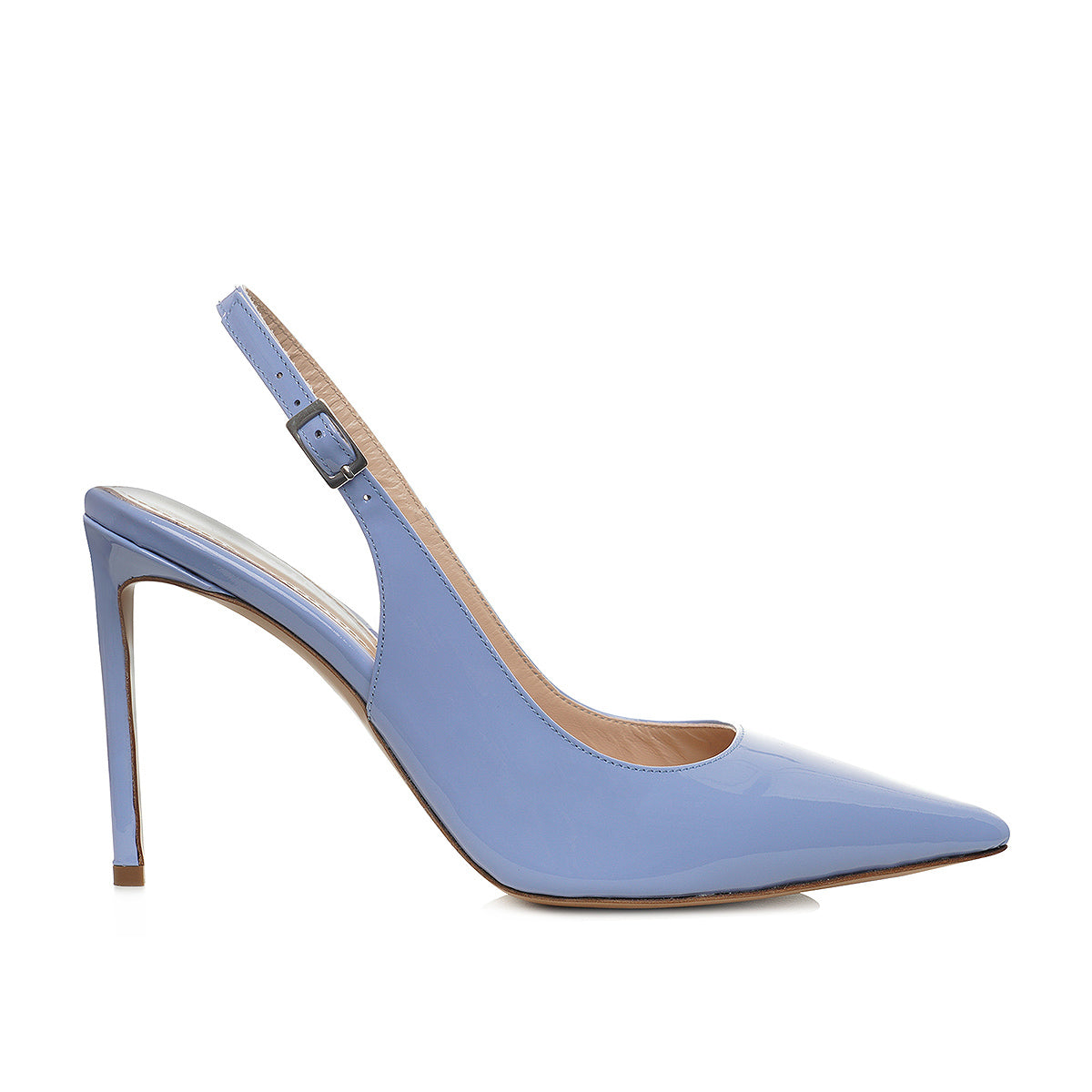 Pantofi Lavinia Piele Lacuita, Blue - Premium Collection - 35 / 10 cm