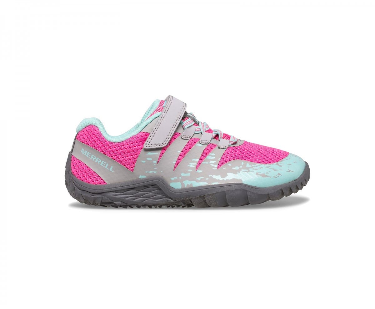 Pantofi Merrell Trail Glove 5 AC Gri - Grey/Pink/Turquoise - poza 2