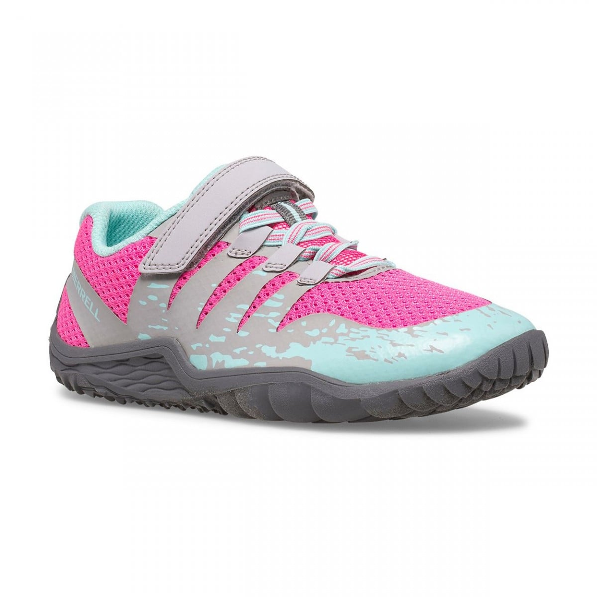 Pantofi Merrell Trail Glove 5 AC Gri - Grey/Pink/Turquoise - poza 1