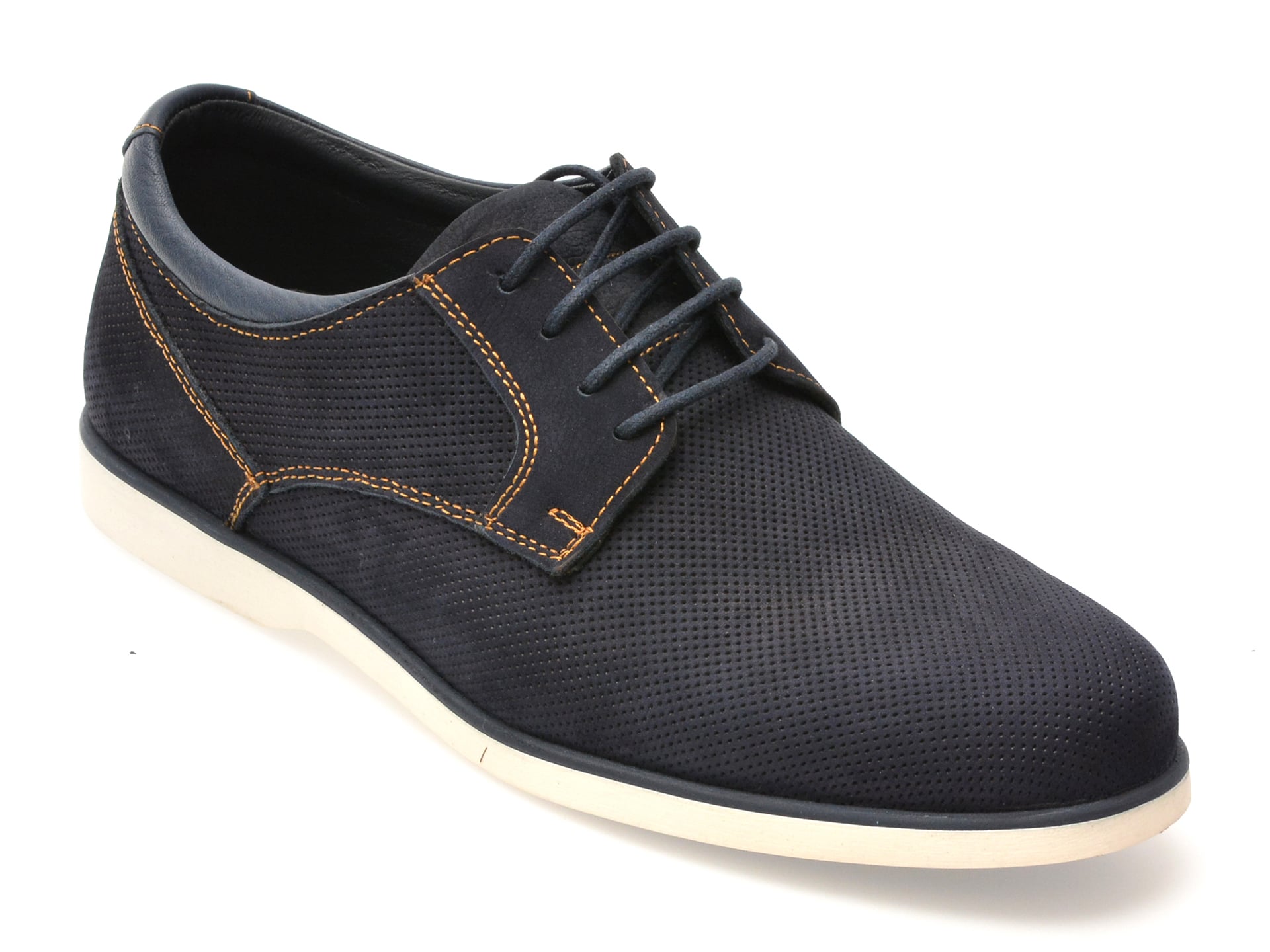 Pantofi OTTER bleumarin, 1099, din nabuc