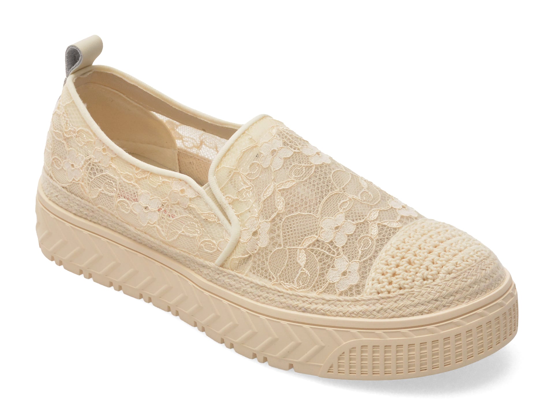 Pantofi PASS COLLECTION bej, HT60007, din material textil
