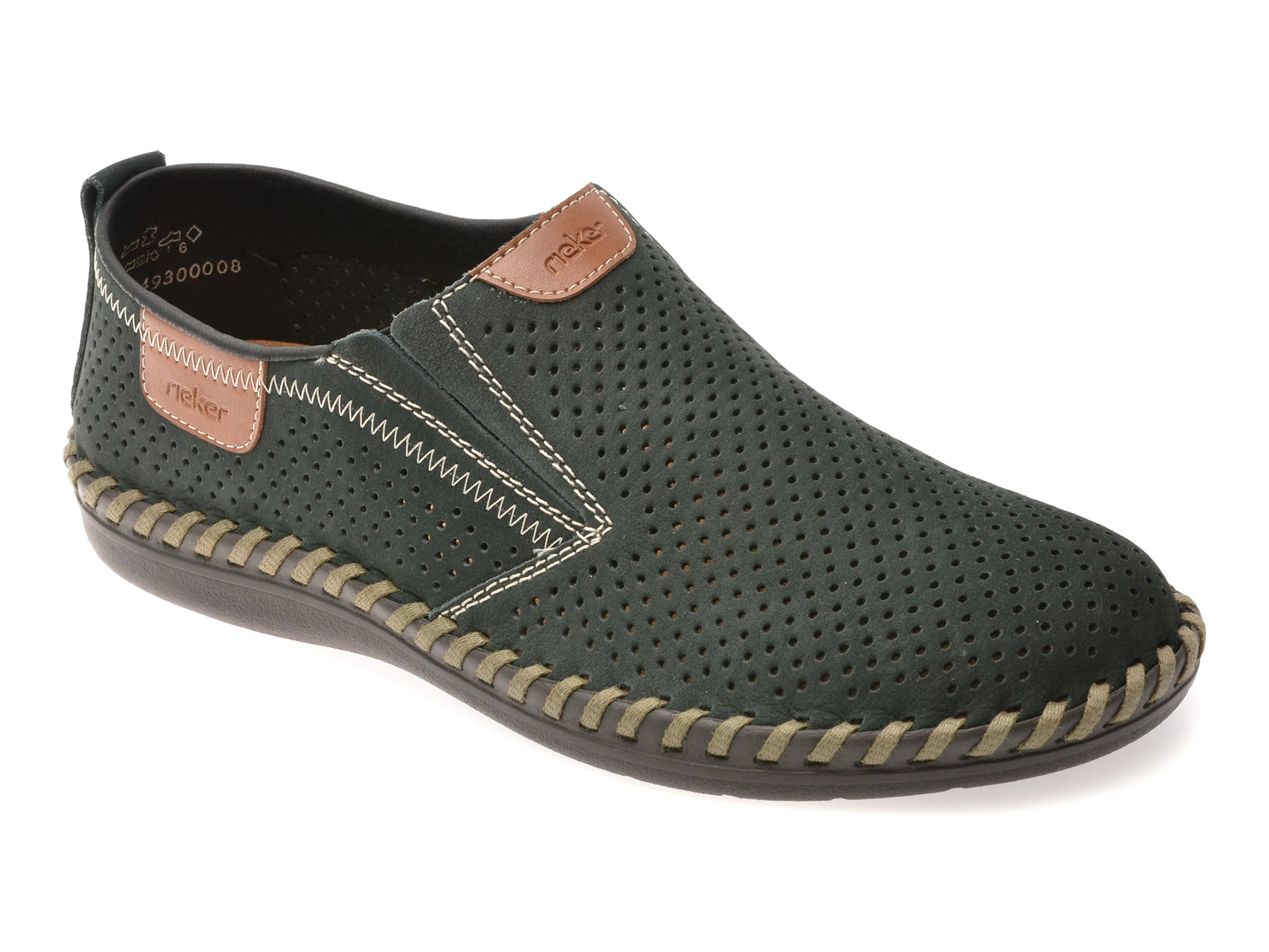 Pantofi RIEKER bleumarin, B2465, din piele naturala