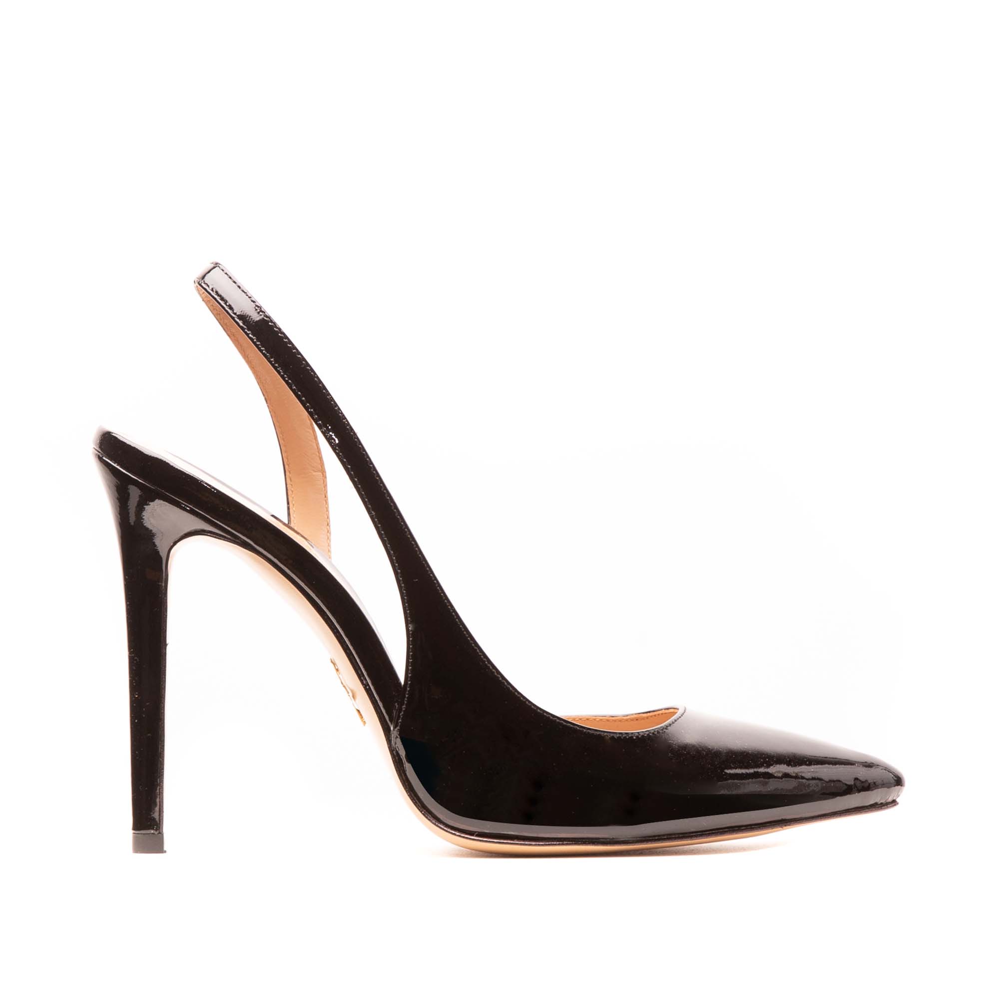 Pantofi Samantha II Piele Lacuita, Negri - 37 / 9.5 cm