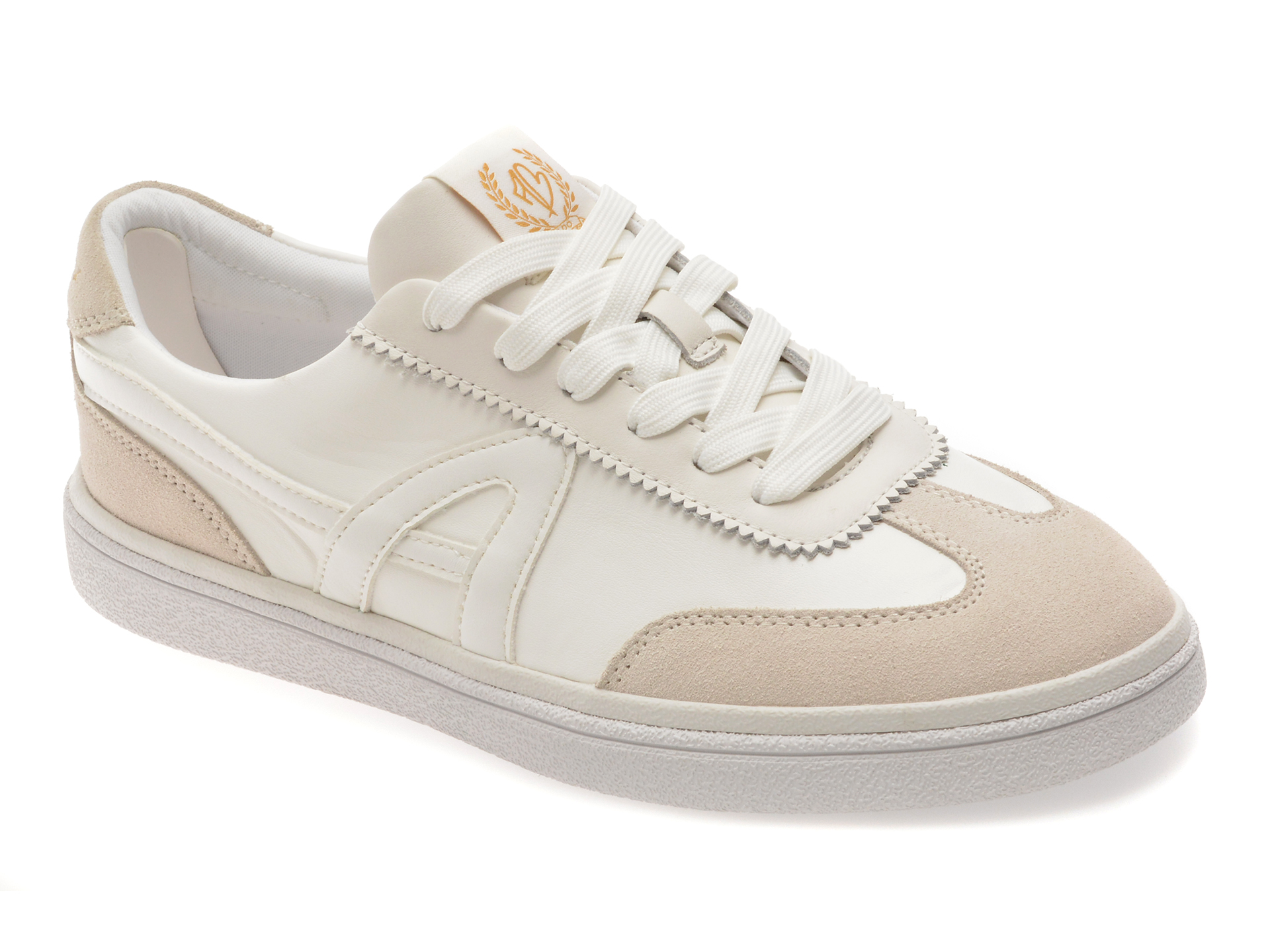 Pantofi sport ALDO albi, CLUBTRAINER 100, din piele ecologica
