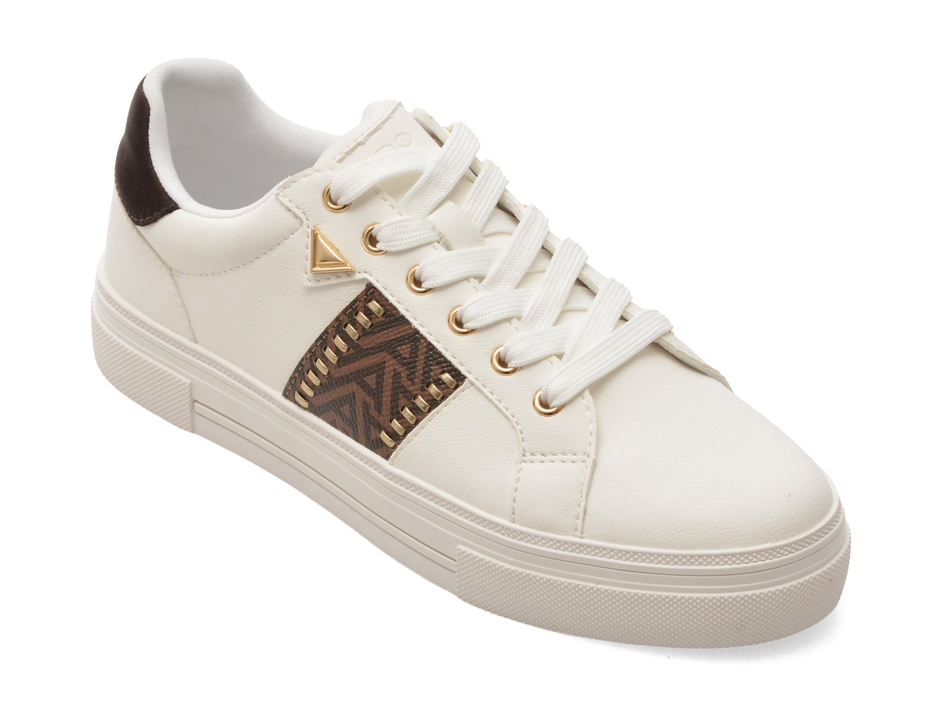 Pantofi sport ALDO albi, SADDIE 125, din piele ecologica