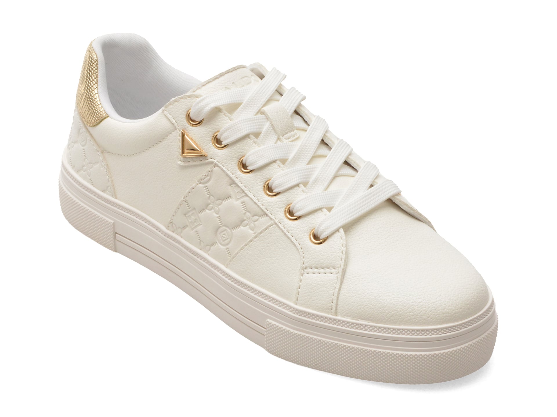 Pantofi sport ALDO albi, SADDIE 172, din piele ecologica