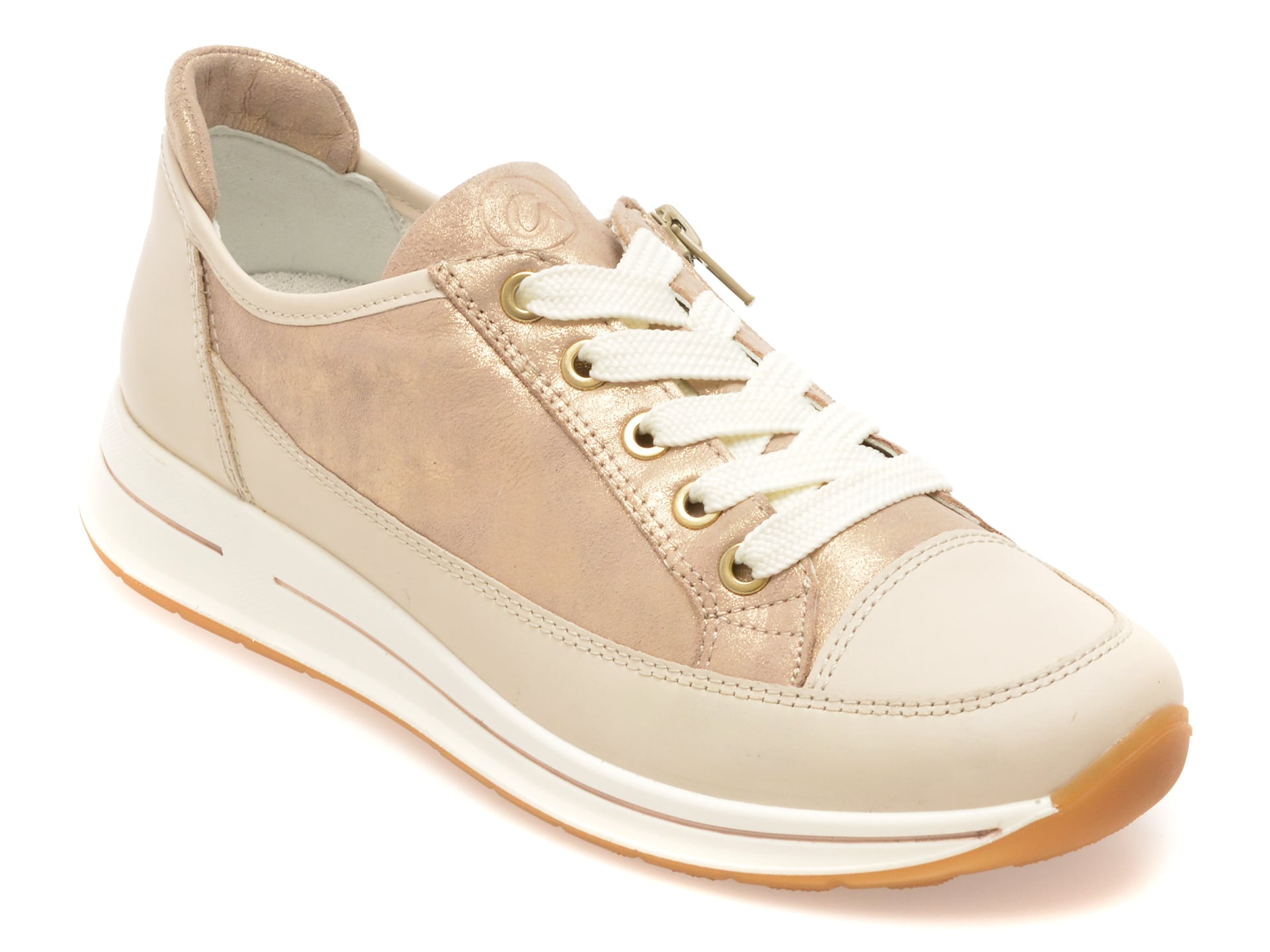 Pantofi sport ARA aurii, 24842, din piele naturala