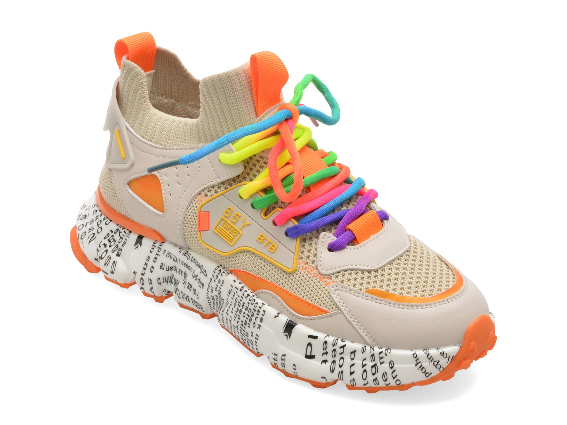 Pantofi sport BITE THE BULLET bej, 231681, din material textil