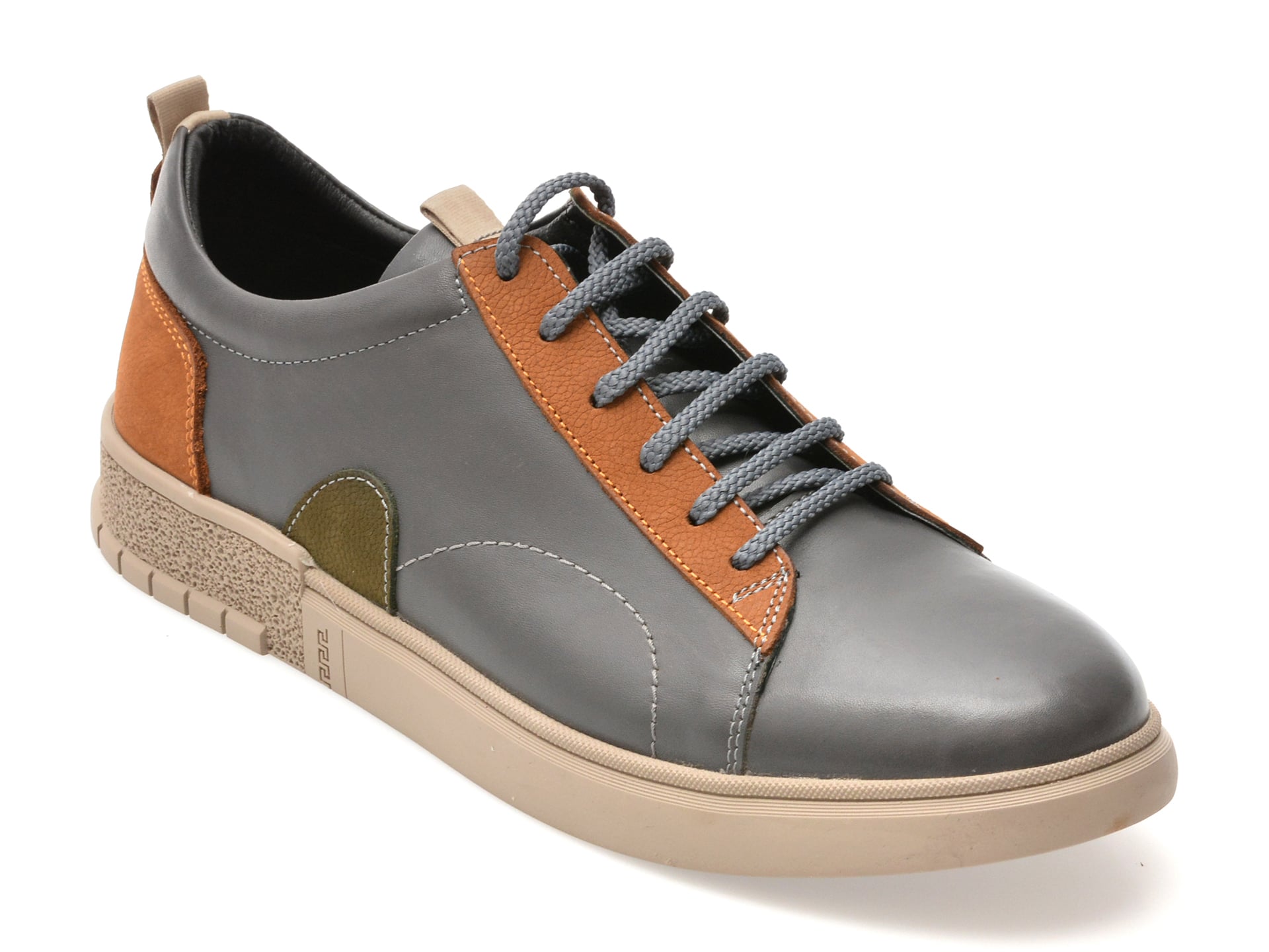 Pantofi sport BITE THE BULLET gri, 239715, din piele naturala
