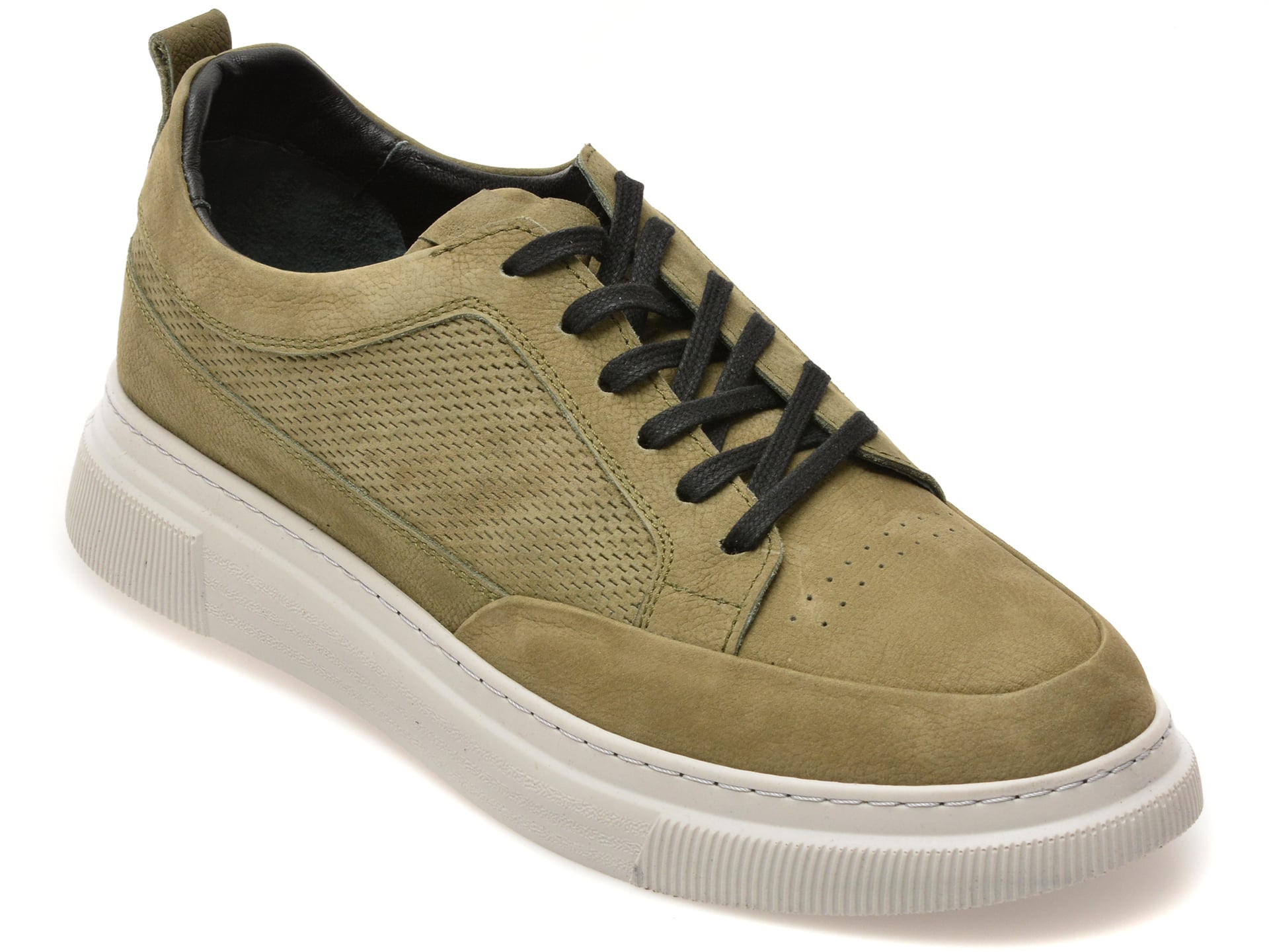 Pantofi sport BITE THE BULLET kaki, BS4253, din nabuc