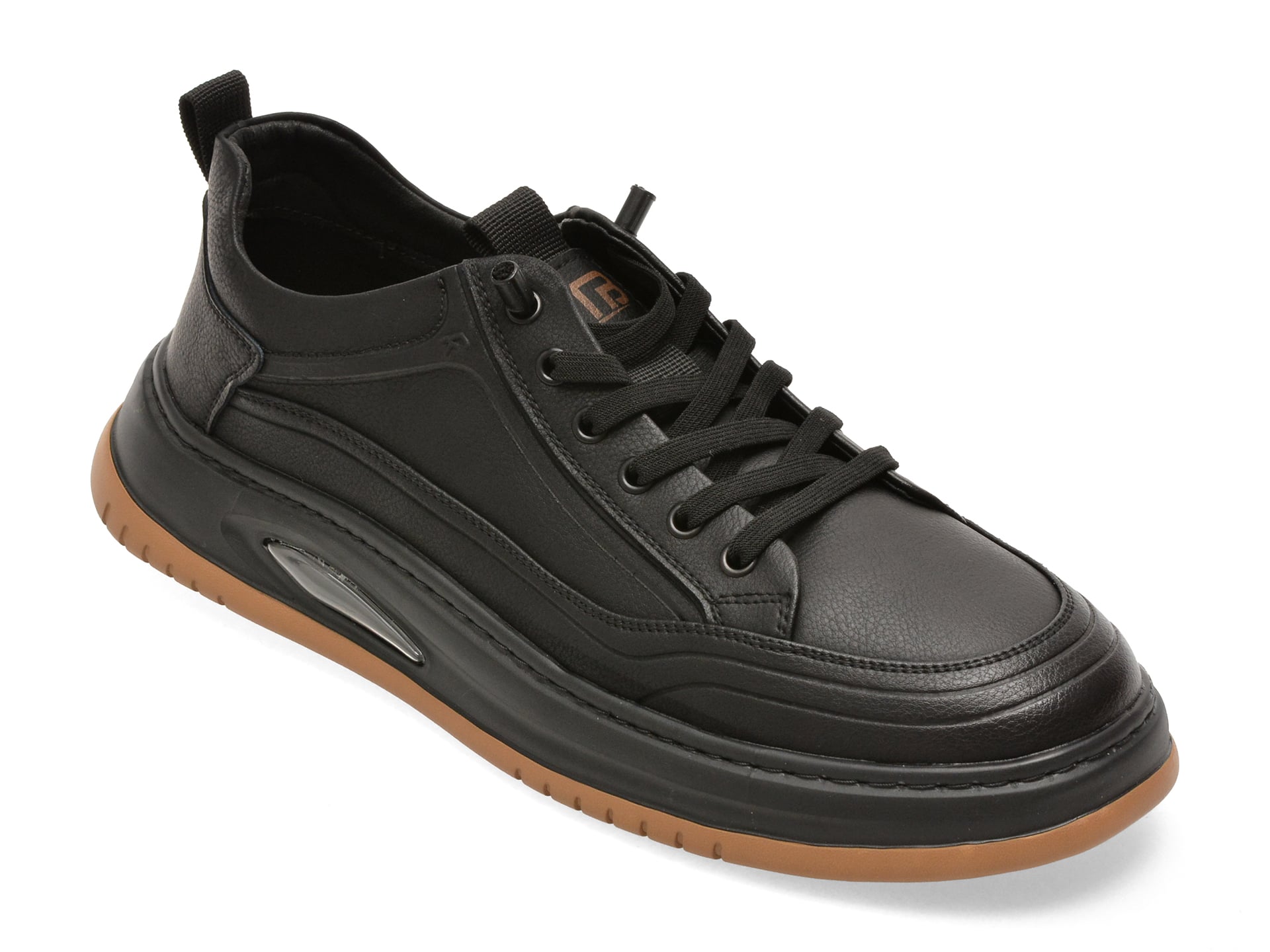 Pantofi sport BITE THE BULLET negri, 86050, din piele naturala