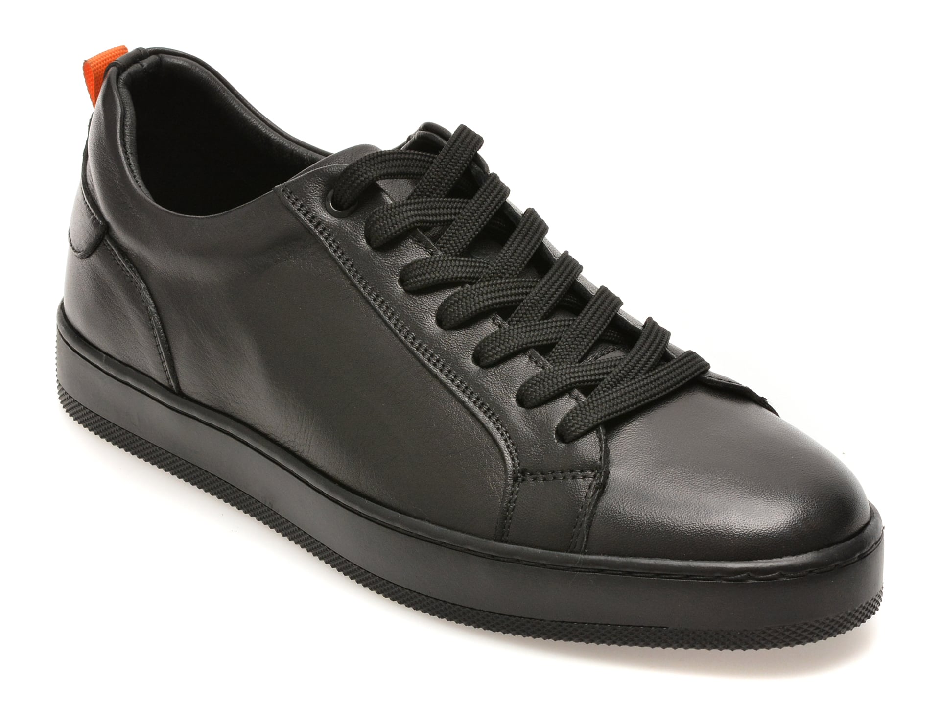 Pantofi sport BITE THE BULLET negri, HRZ09, din piele naturala