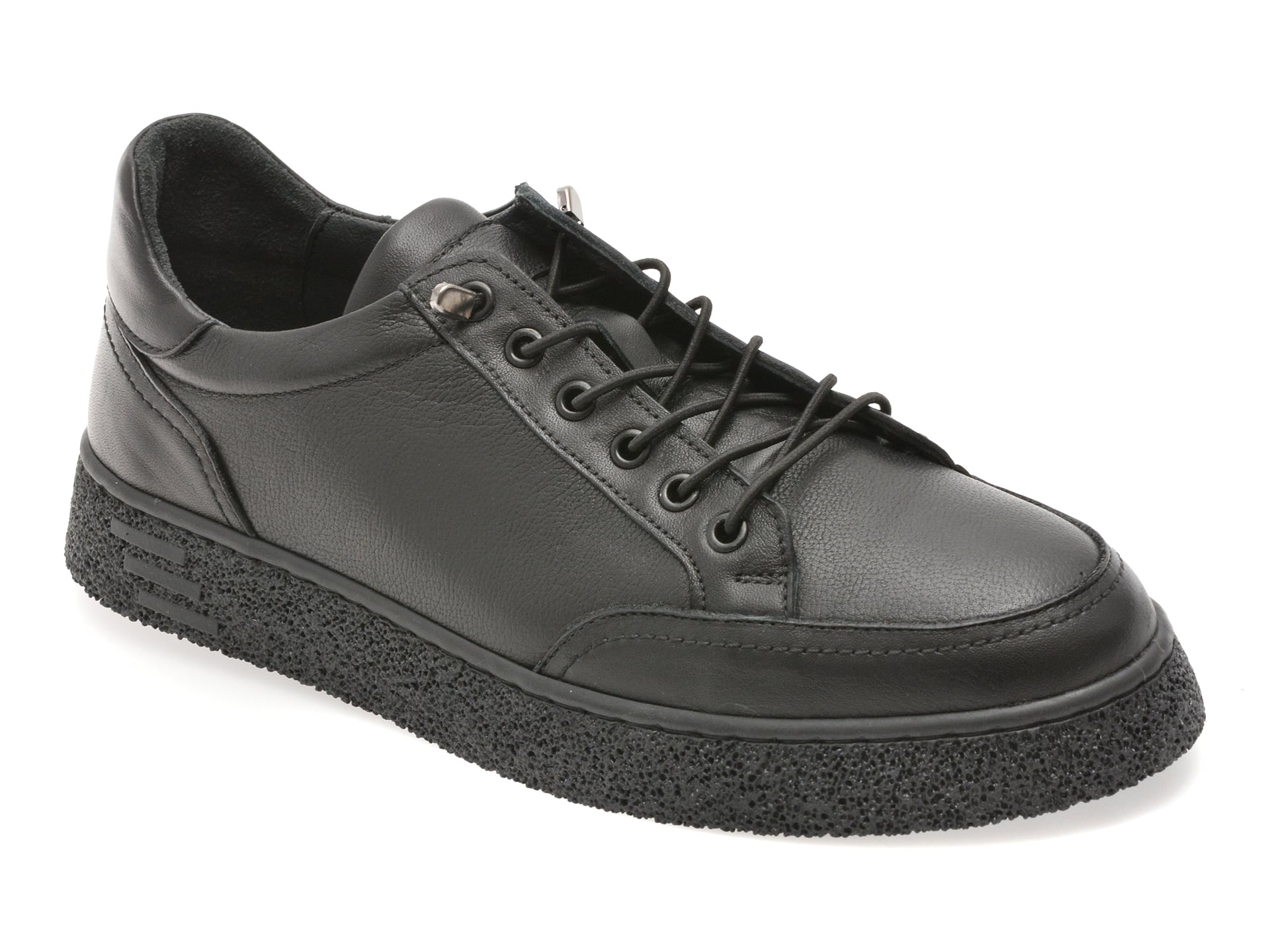 Pantofi sport BITE THE BULLET negri, RW1138, din piele naturala
