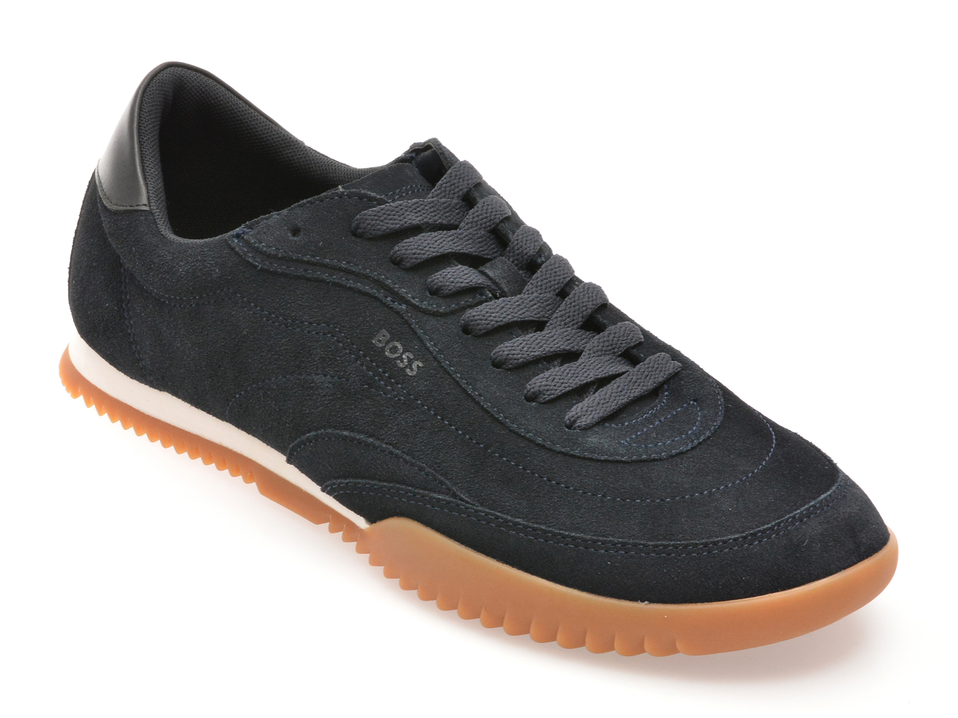 Pantofi sport BOSS bleumarin, 8707, din piele intoarsa