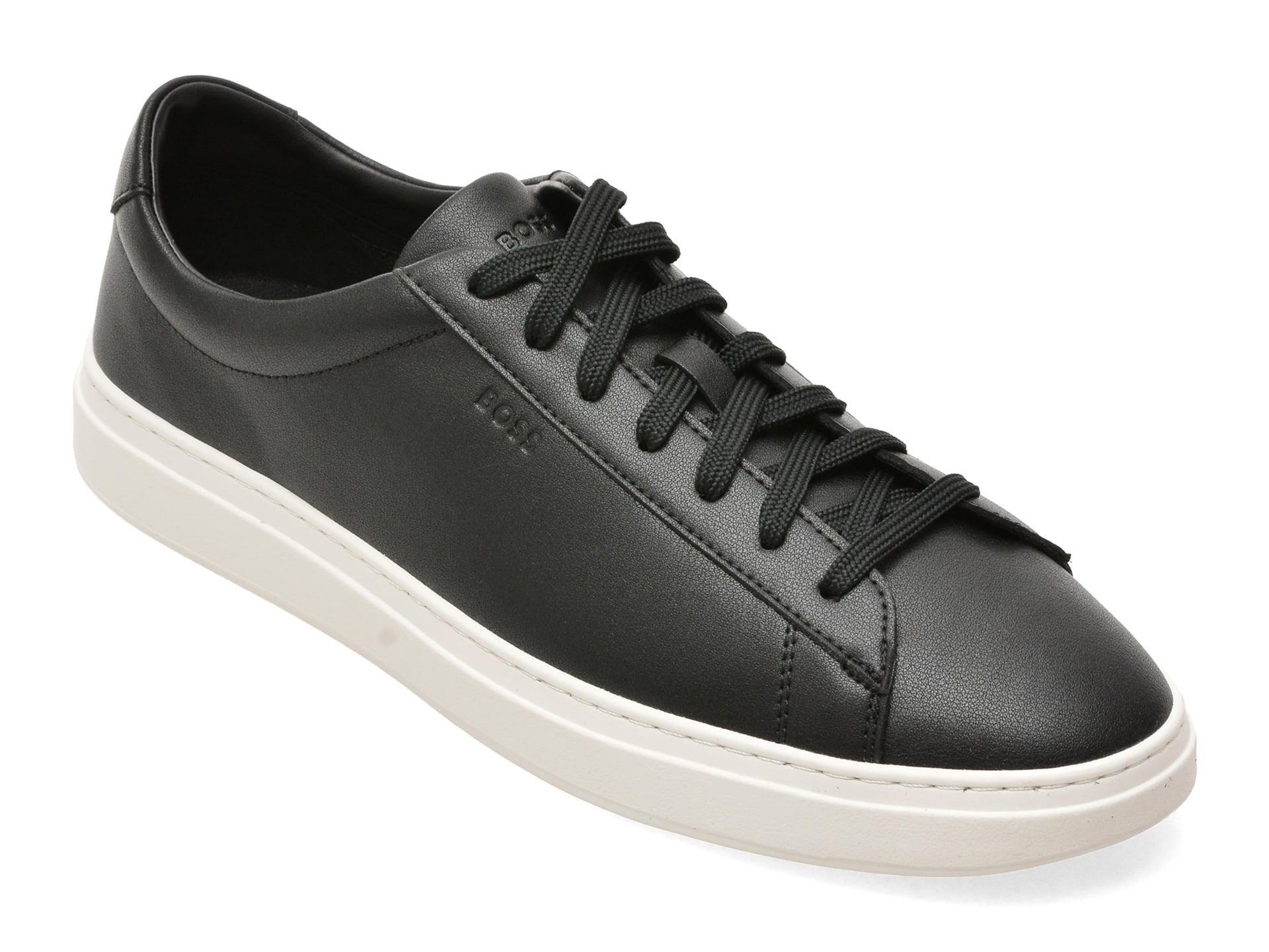 Pantofi sport BOSS negri, 2853, din piele naturala