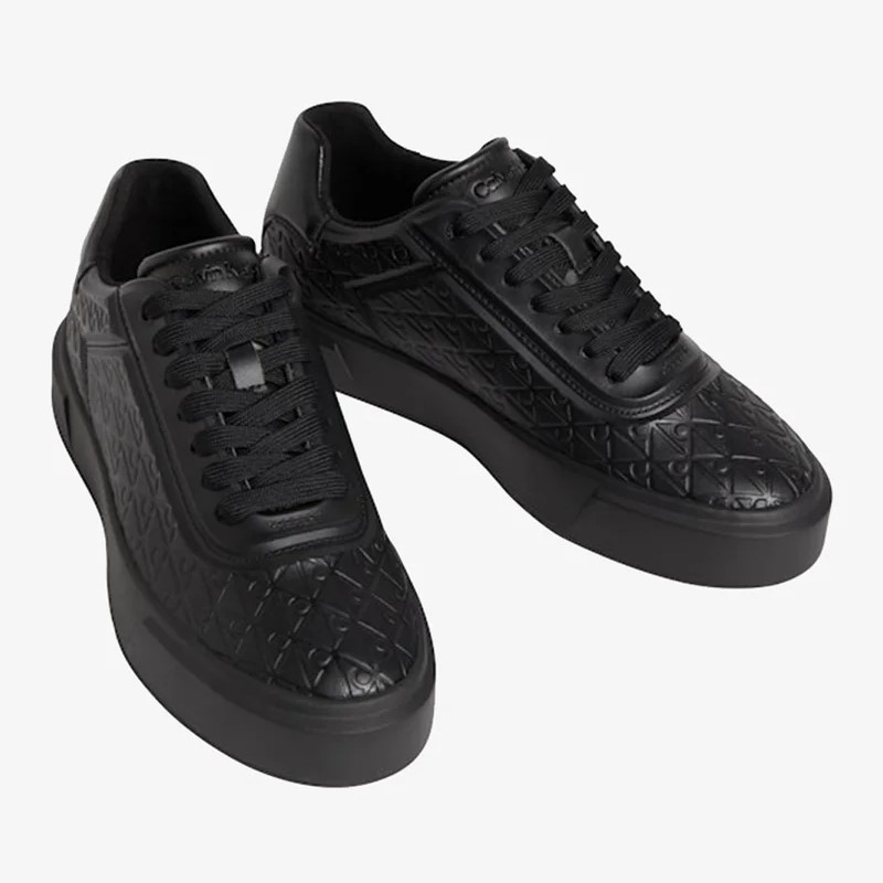 Pantofi sport Calvin Klein BASKET CUPS LACE UP AOP LTH - poza 2