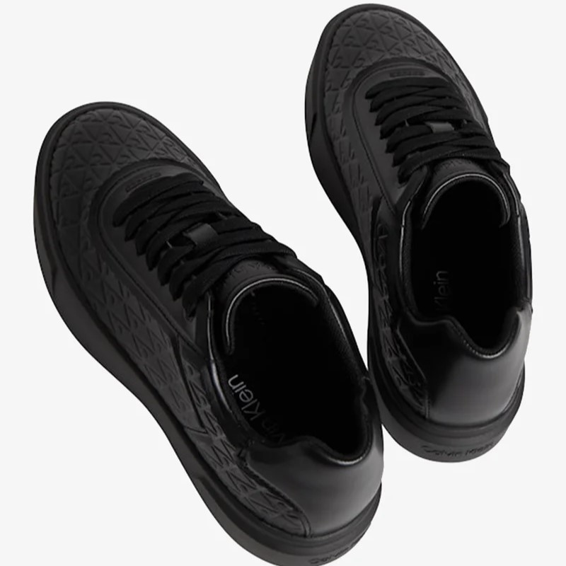 Pantofi sport Calvin Klein BASKET CUPS LACE UP AOP LTH - poza 3