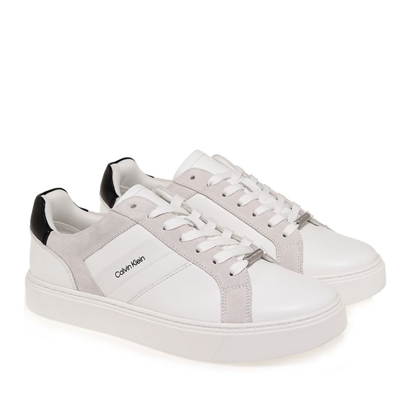 Pantofi sport Calvin Klein CLASSIC CUPSOLE LACEUP TAPE LTH - poza 2