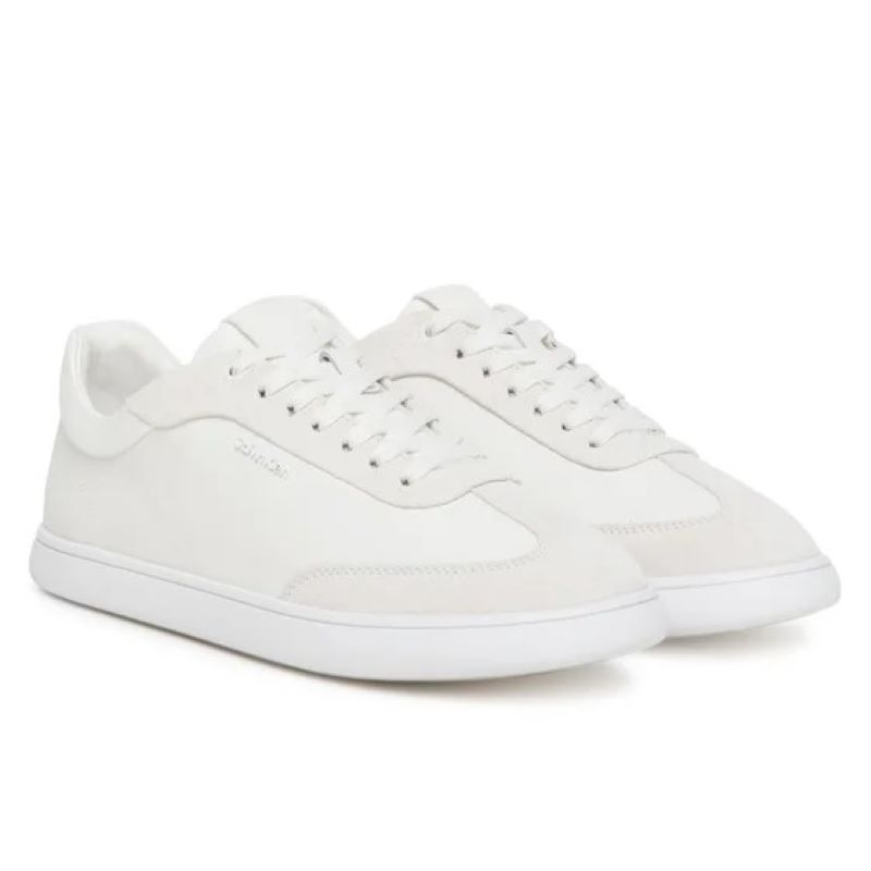 Pantofi sport Calvin Klein CUPSOLE LACE UP - LTH SUEMIX - poza 2