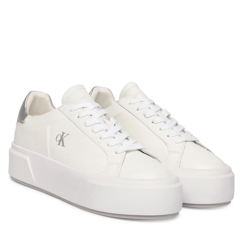 Pantofi sport Calvin Klein FLATFORM LACE UP LTH MET - poza 3
