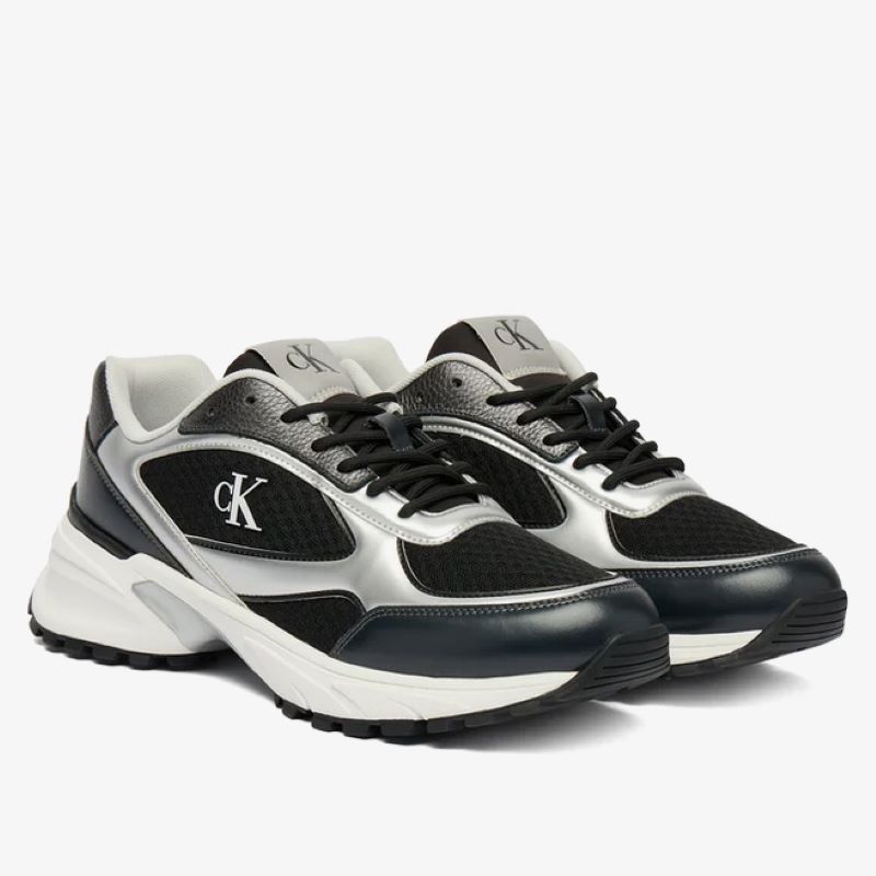 Pantofi sport Calvin Klein HIKE RUNNER LACEUP MESH MIX MET - poza 3