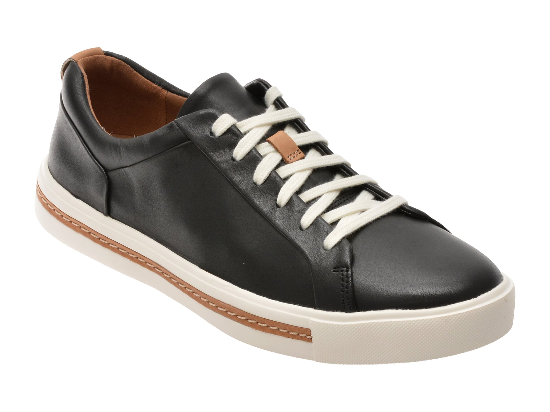Pantofi sport CLARKS negri, UN MAUI LACE, din piele naturala