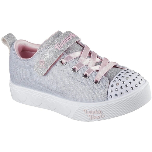 Pantofi sport copii Skechers Heart Steps - Shimmer Sweetie 314620L-GYPK - poza 3