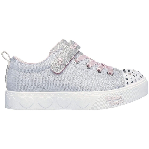 Pantofi sport copii Skechers Heart Steps - Shimmer Sweetie 314620L-GYPK - poza 4