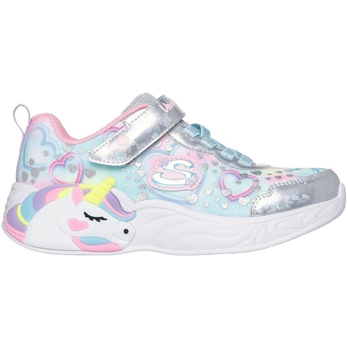 Pantofi sport copii Skechers S Lights-unicorn Dreams-hear 303063L-SMLT - poza 3