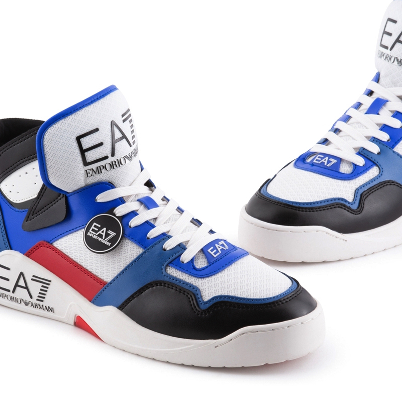 Pantofi Sport EA7 Basket Mid Summer - poza 3