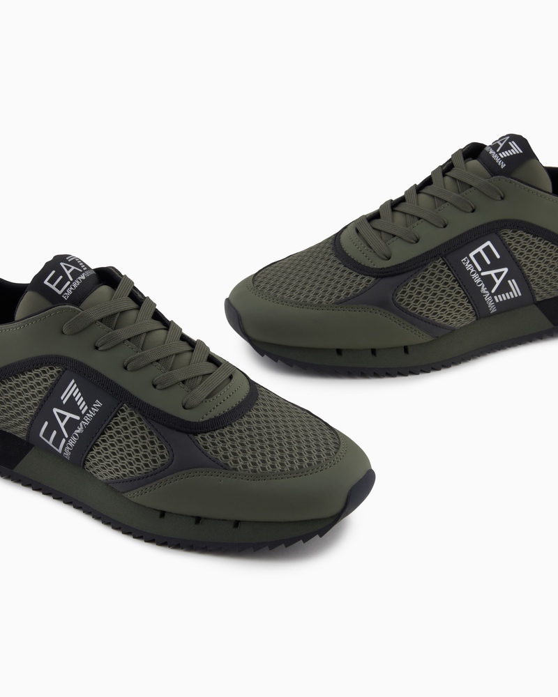 Pantofi sport EA7 BLACK & WHITE LACES - poza 2