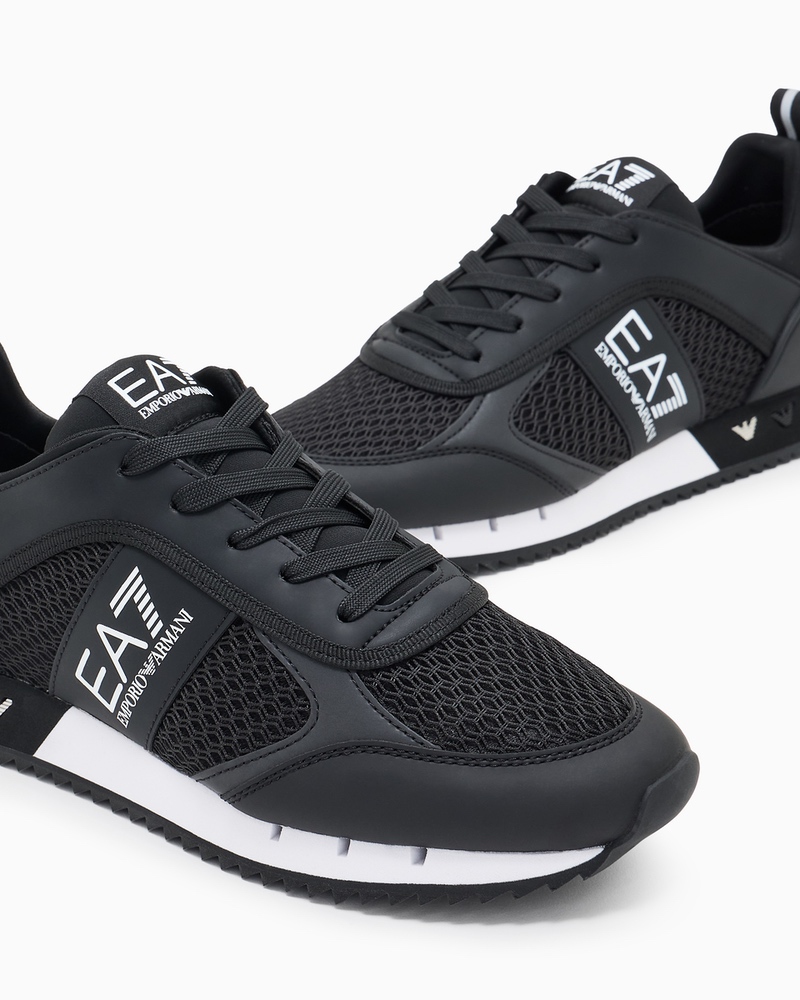 Pantofi sport EA7 BLACK & WHITE LACES - poza 2