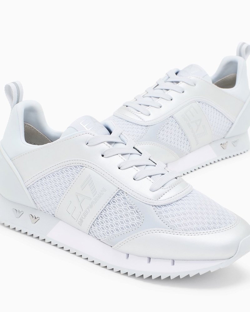Pantofi sport EA7 BLACK & WHITE LACES - poza 3