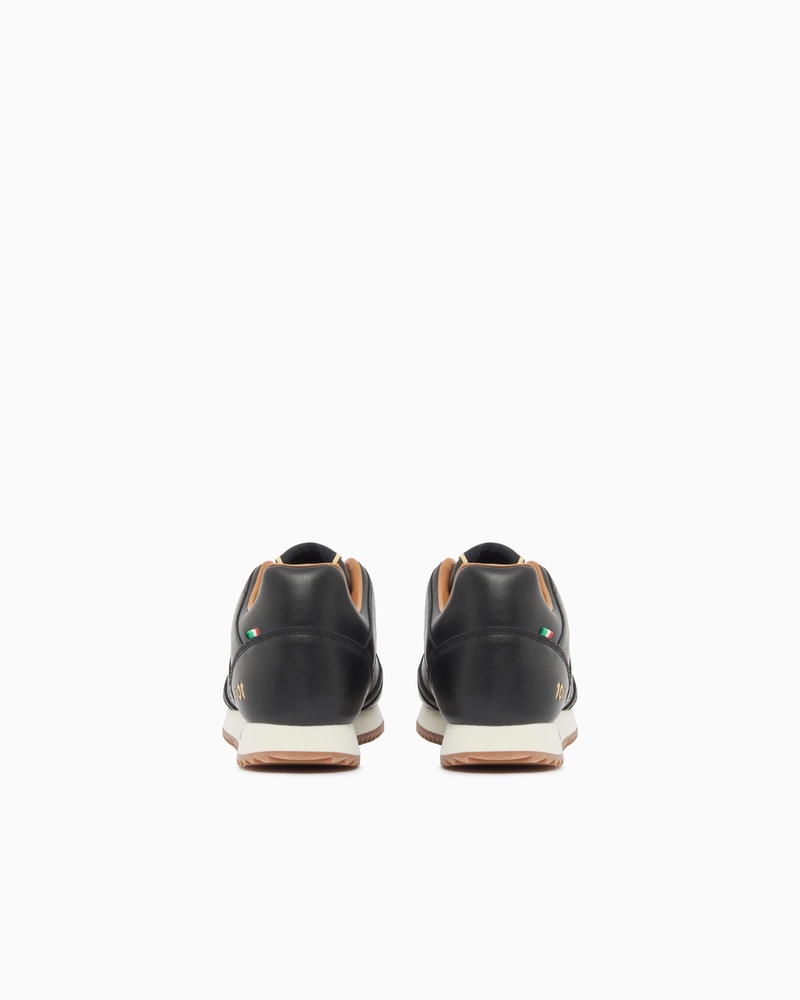 Pantofi sport EA7 BLACK & WHITE LACES 10TH ANNIVERSARY LEATHER - poza 4