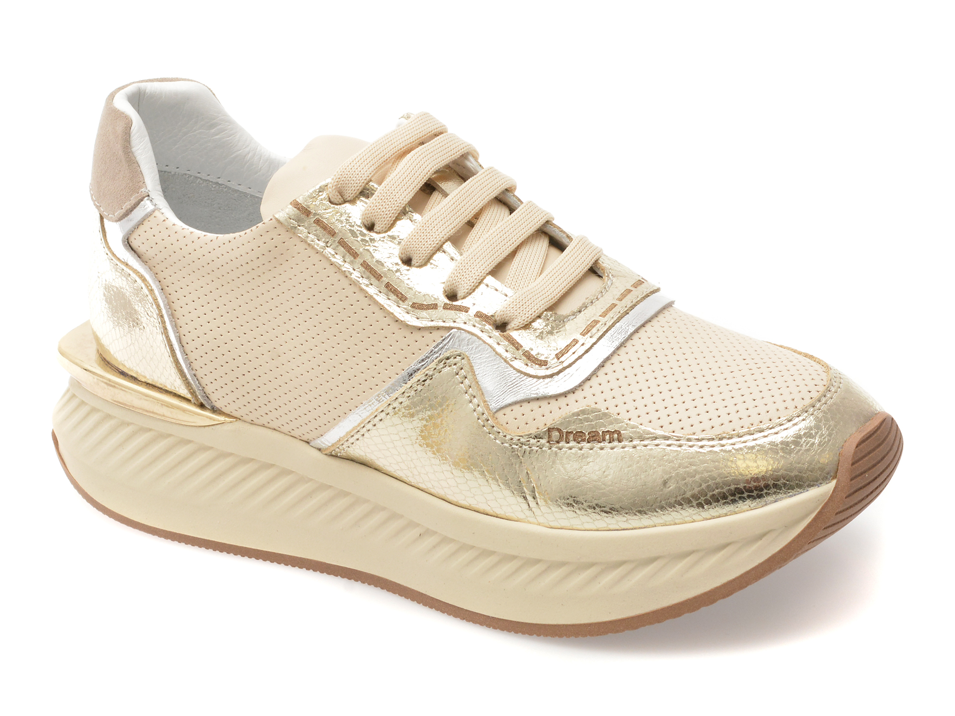 Pantofi sport ERISMA bej, 208926, din piele naturala