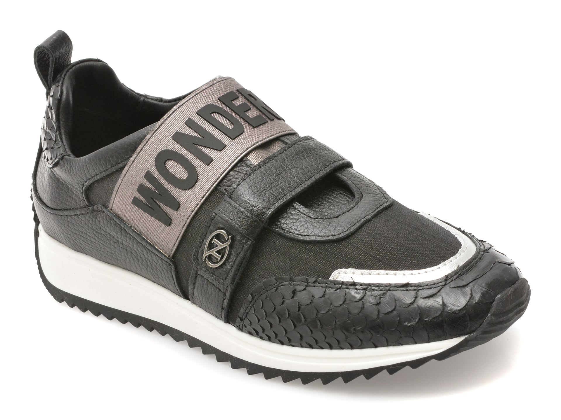 Pantofi sport ERISMA maro, 135697F, din material textil si piele naturala