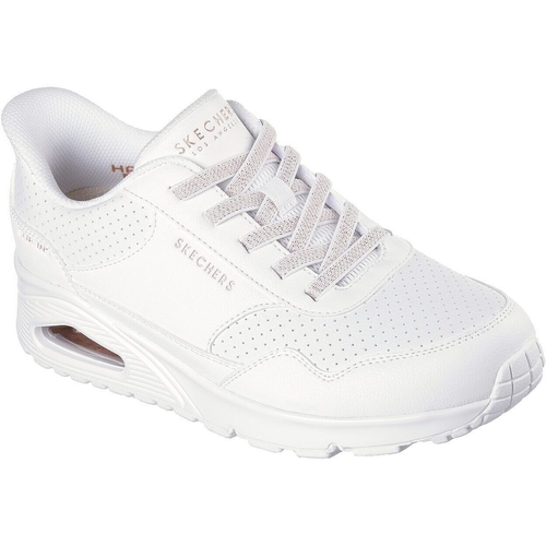 Pantofi sport femei Skechers Uno - Banksia Luxe 177118-WHT - poza 1