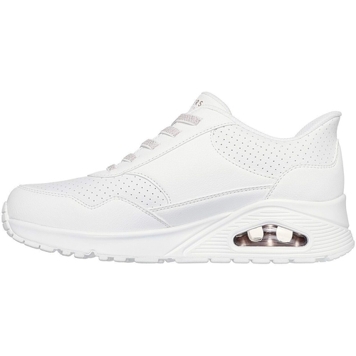 Pantofi sport femei Skechers Uno - Banksia Luxe 177118-WHT - poza 5