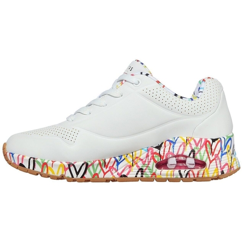 Pantofi sport femei Skechers Uno - Loving Love 155506-WHT - poza 4