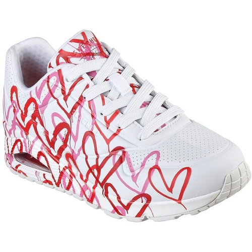 Pantofi sport femei Skechers Uno-spread The Love 155507-WRPK - poza 3
