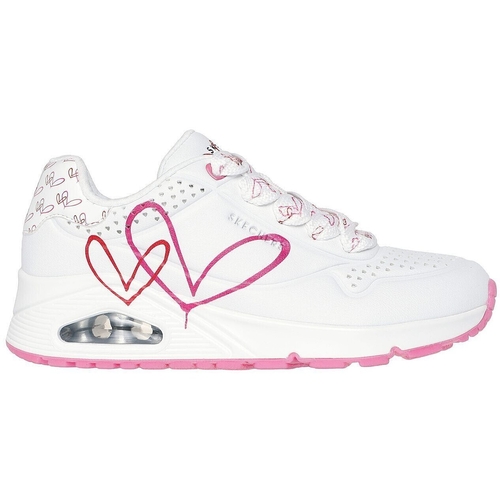 Pantofi sport femei Skechers Uno - Twin Hearts 177924-WRPK - poza 3