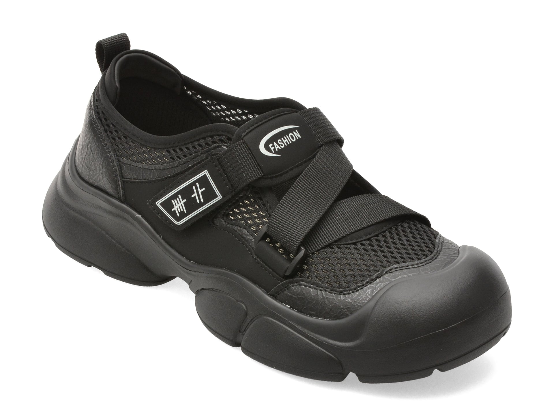 Pantofi sport FLAVIA PASSINI negri, 3756, din piele ecologica
