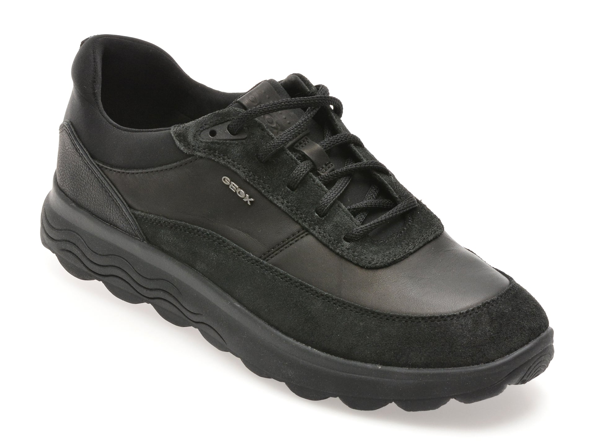 Pantofi sport GEOX negri, U16BYE, din piele naturala