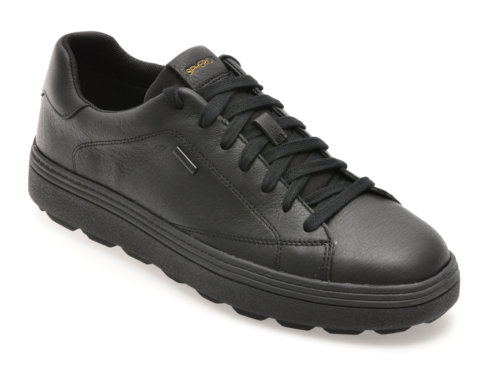 Pantofi sport GEOX negri, U56LUC, din piele naturala