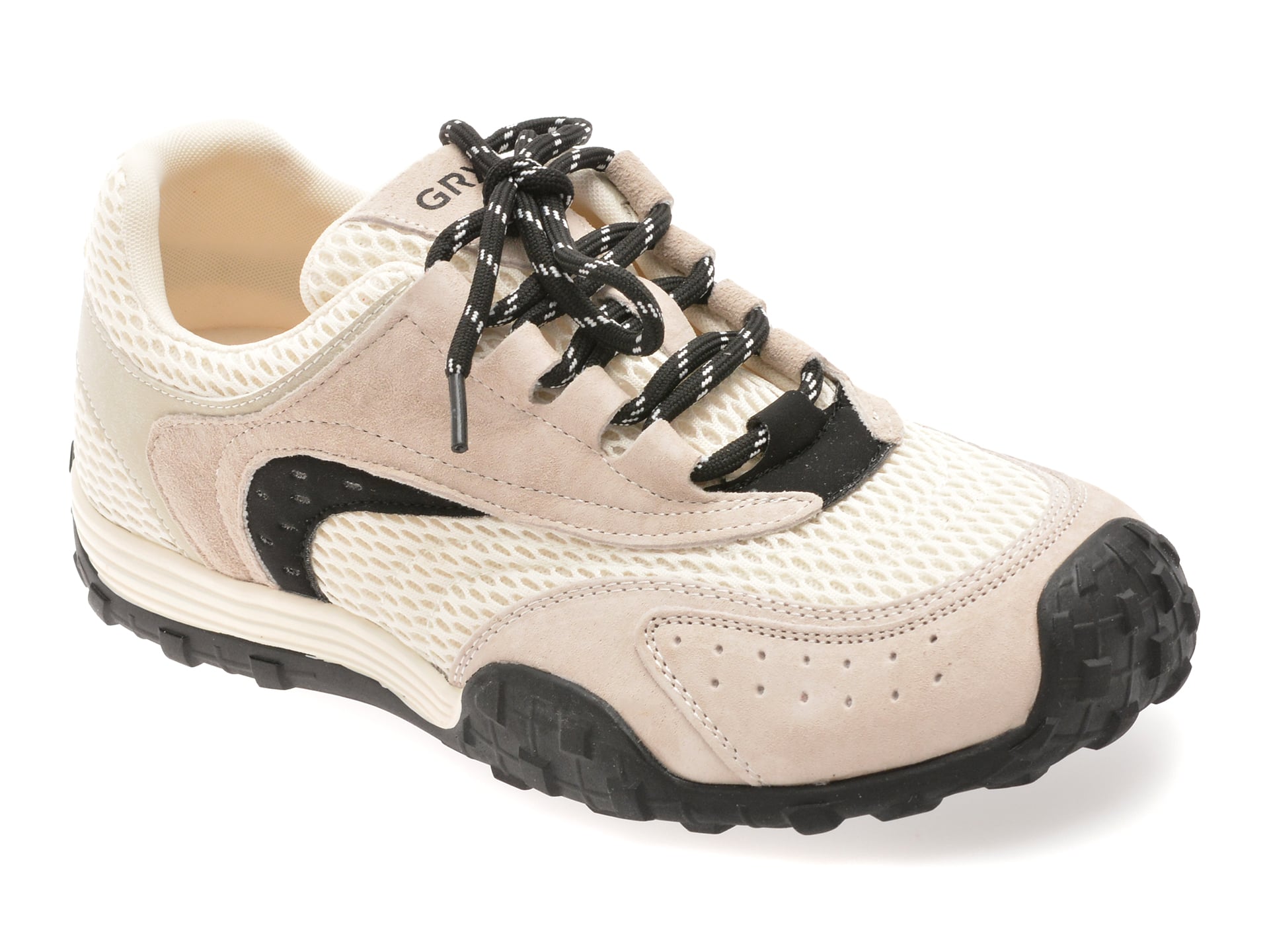 Pantofi sport GRYXX alb-negru, 6235, din material textil