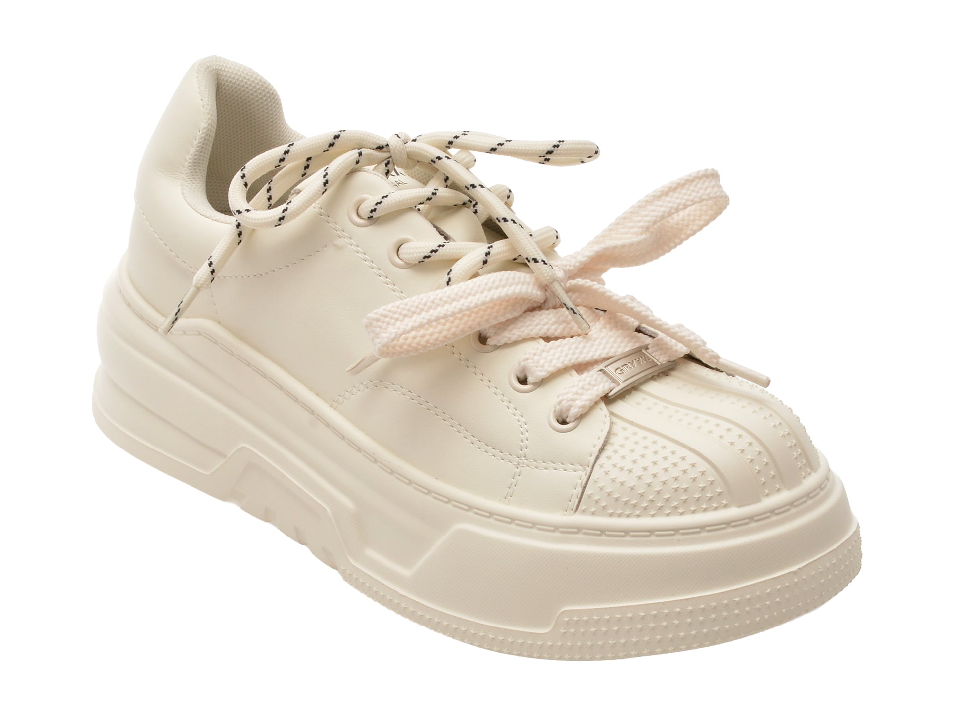 Pantofi sport GRYXX albi, 1015, din piele naturala